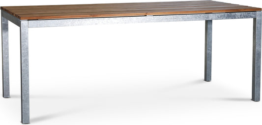 Alva utebord stål teak 190 cm - Kolli 1