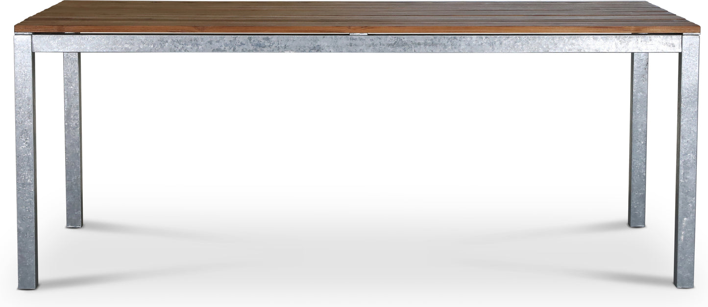 Alva utebord stål teak 190 cm - Kolli 2