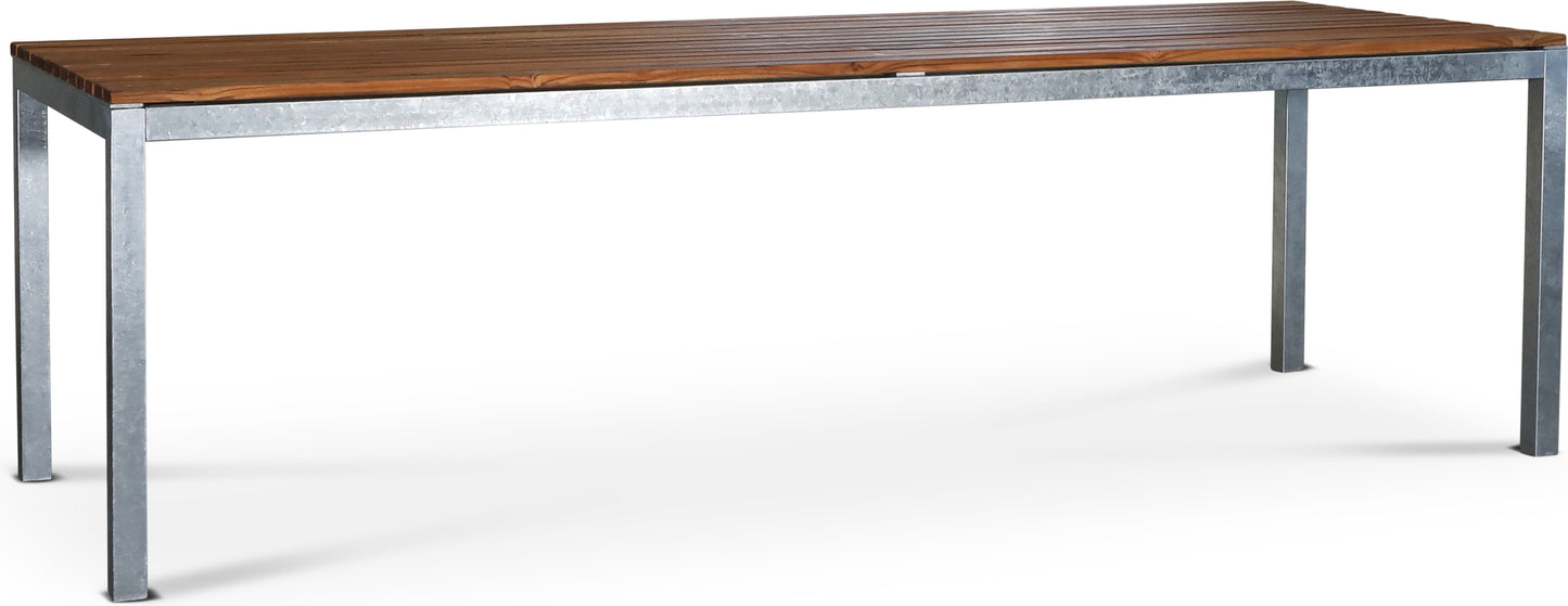 Alva utebord stål teak 250 cm - Kolli 1
