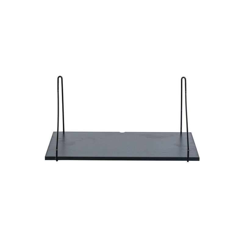 Dexter hylla 1 plan 40×26×18 svart metall och MDF