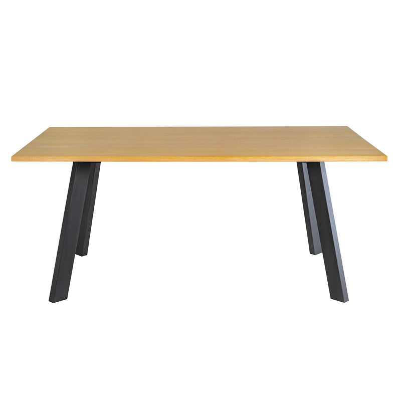 Dino rektangulärt matbord 170×95 ekfanér/svarta metall ben