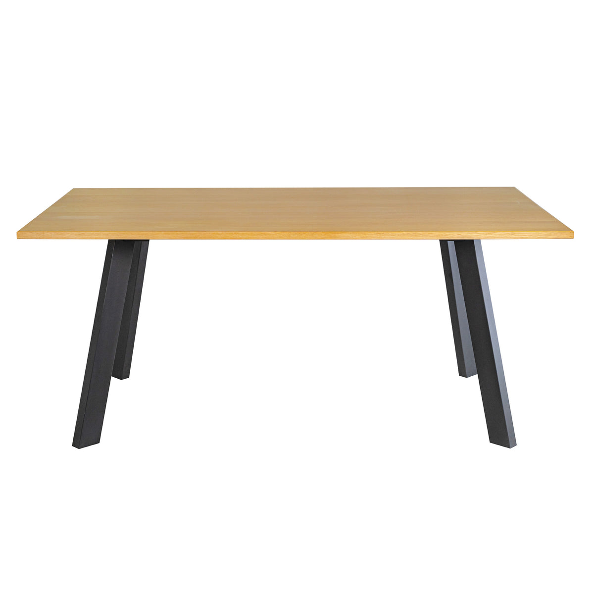 Dino rektangulärt matbord 170×95 ekfanér/svarta metall ben