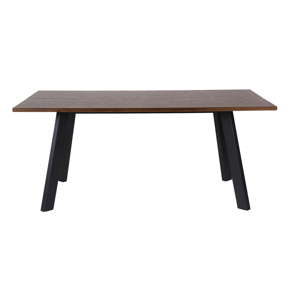 Dino rektangulärt matbord 170×95 brunbetsad ekfanér/metall ben