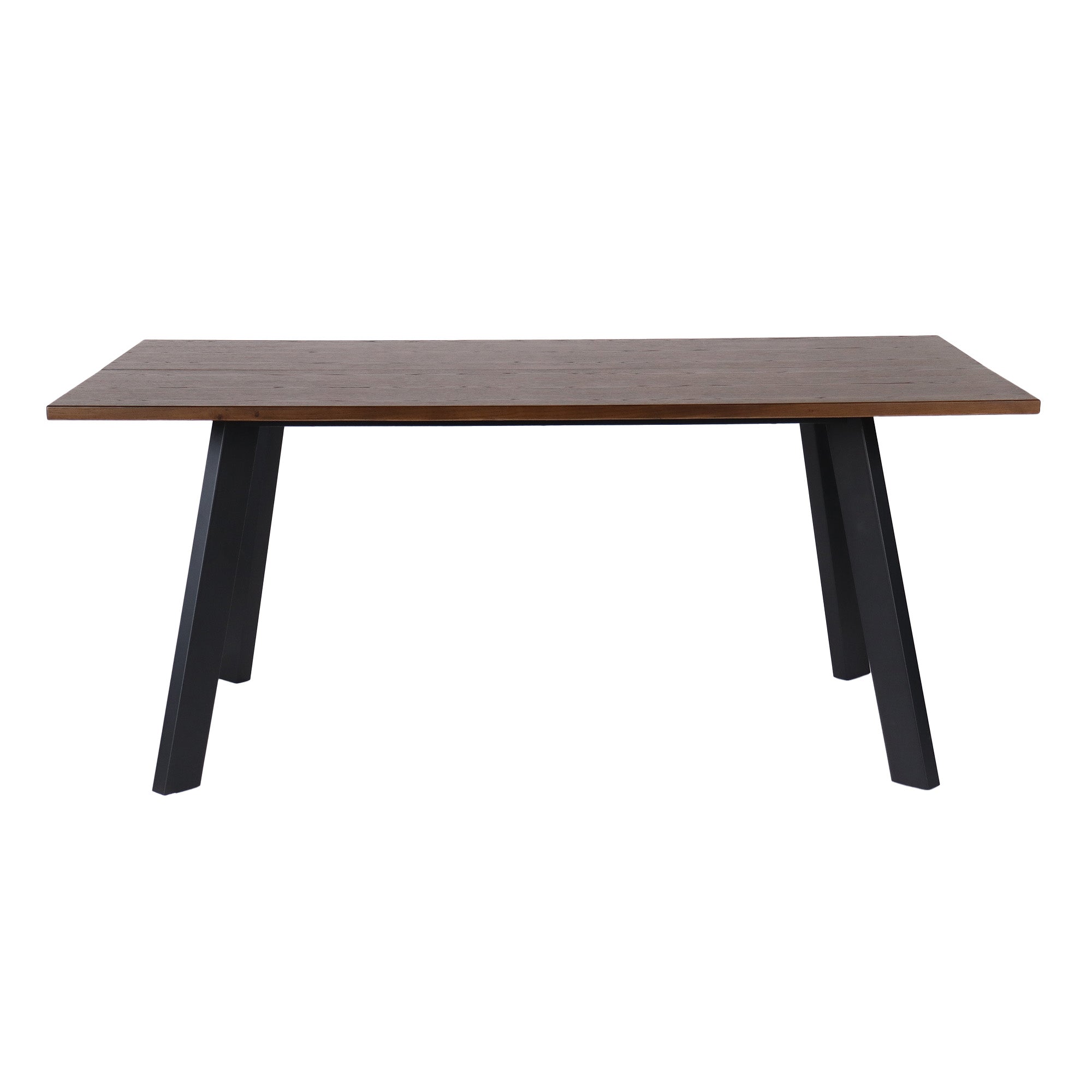 Dino rektangulärt matbord 170×95 brunbetsad ekfanér/metall ben