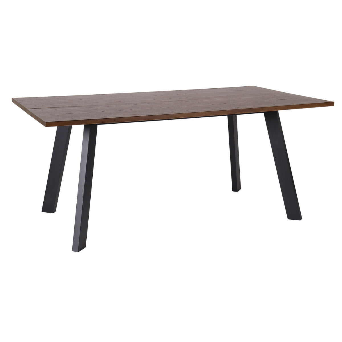 Dino rektangulärt matbord 170×95 brunbetsad ekfanér/metall ben