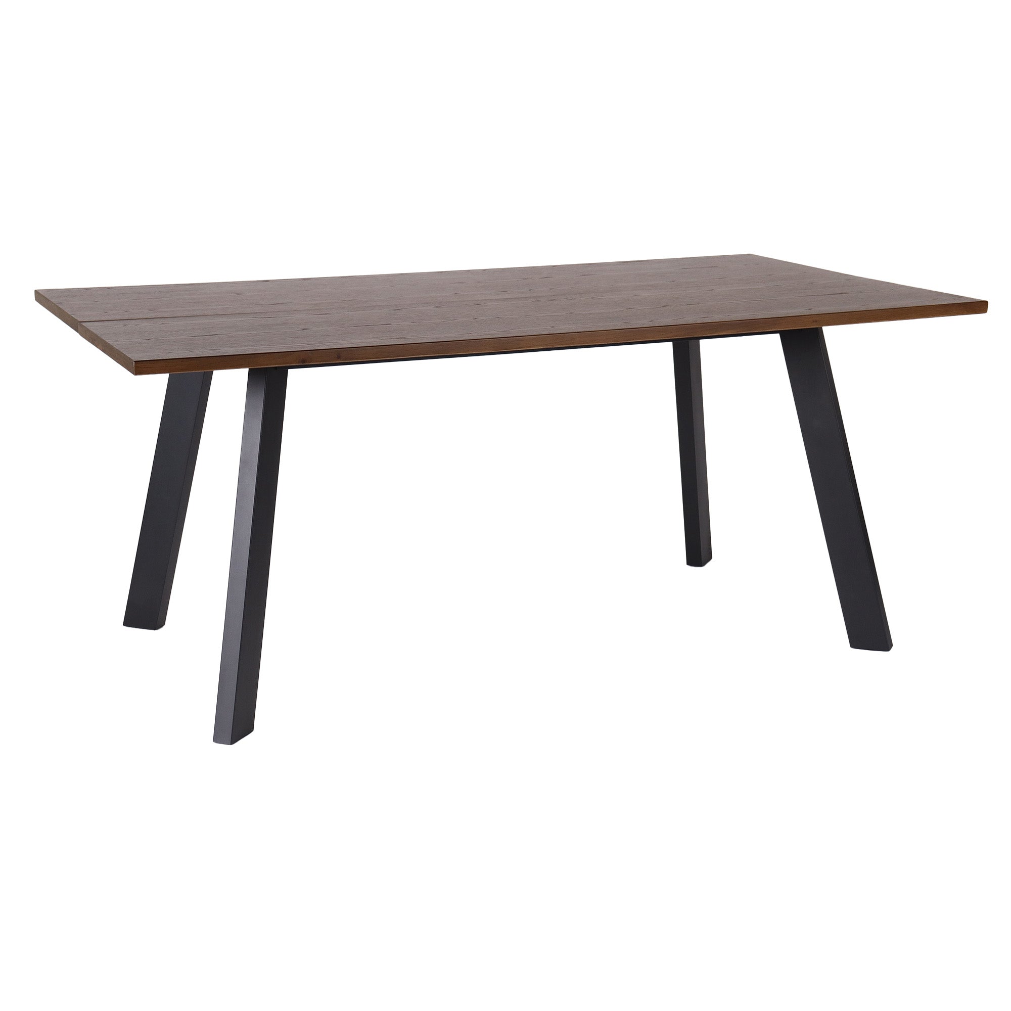Dino rektangulärt matbord 170×95 brunbetsad ekfanér/metall ben
