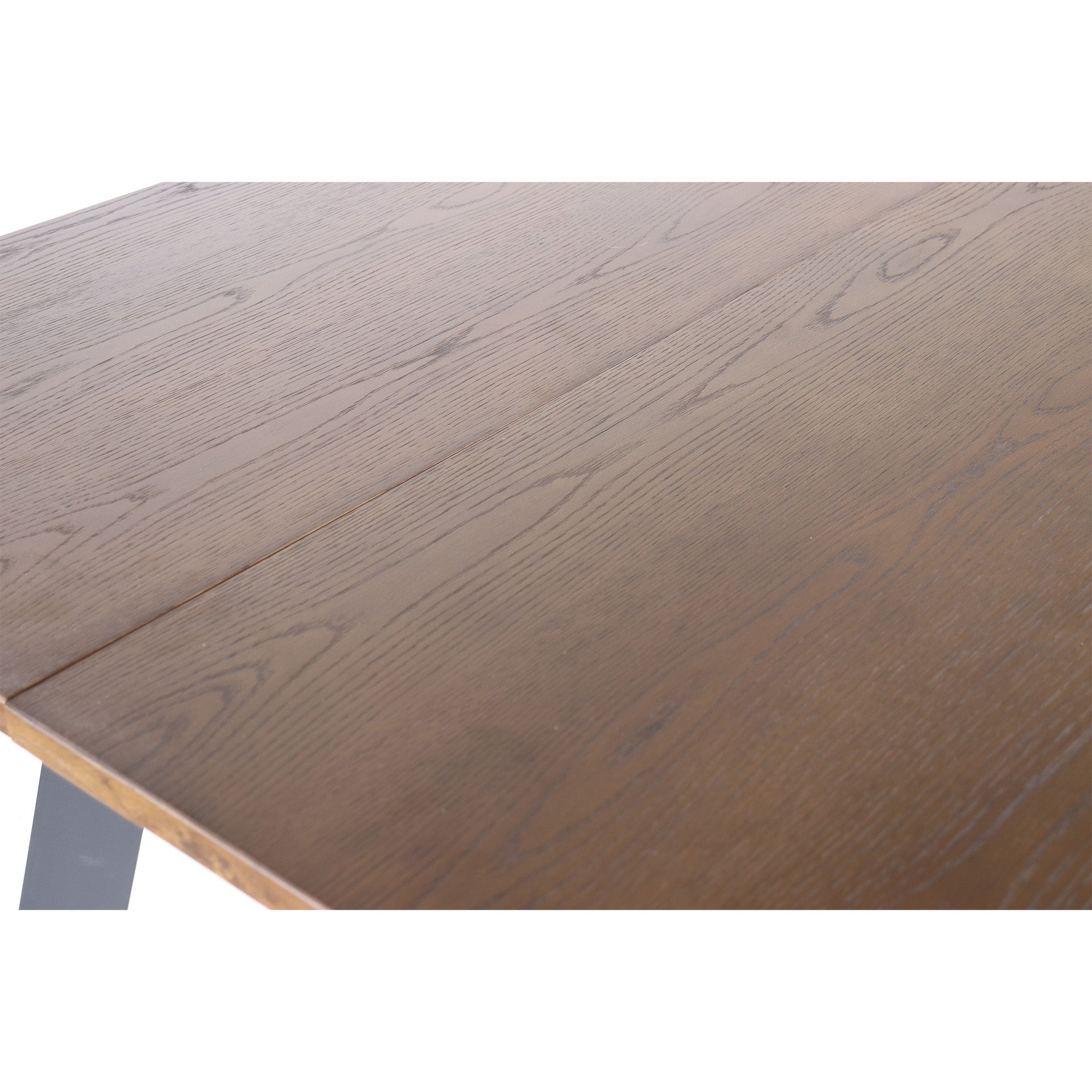 Dino rektangulärt matbord 170×95 brunbetsad ekfanér/metall ben
