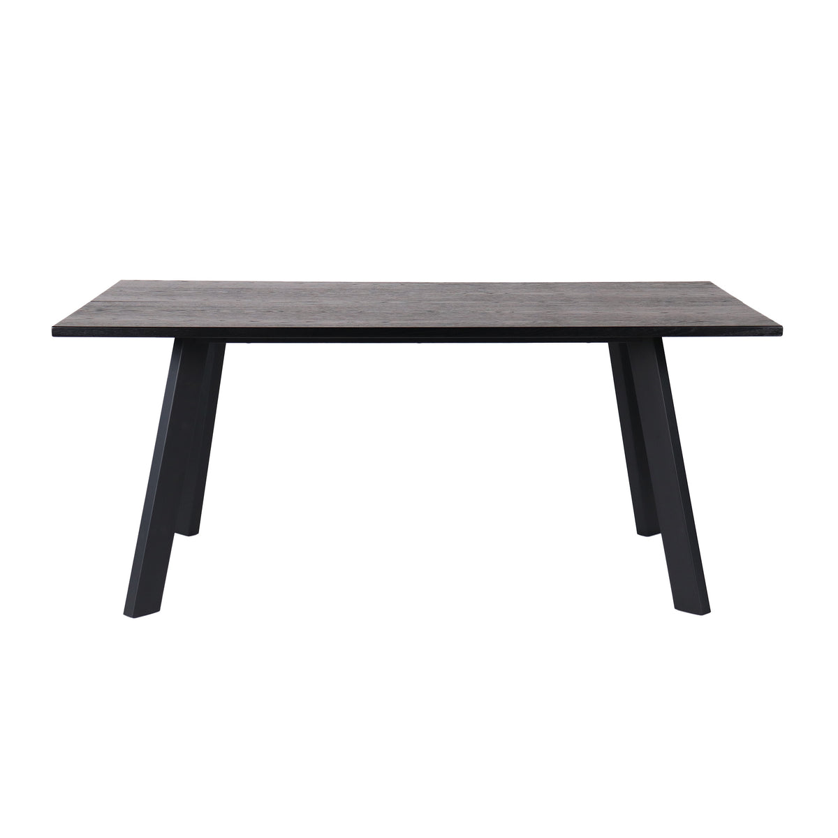 Dino rektangulärt matbord 170×95 svartbetsad ekfanér/metall ben