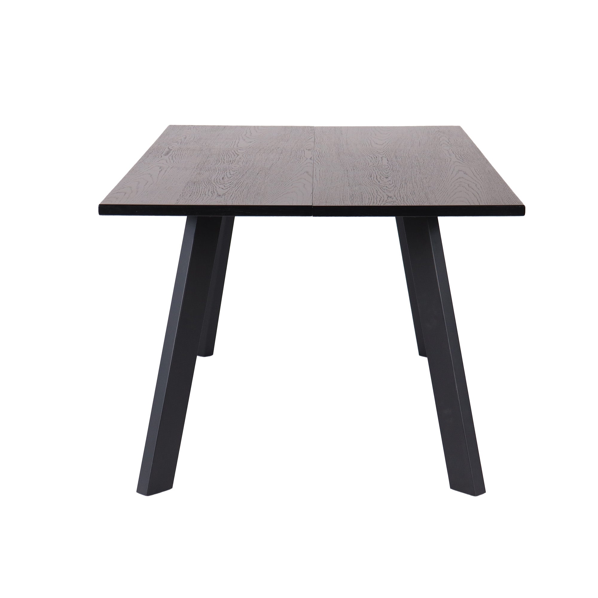 Dino rektangulärt matbord 170×95 svartbetsad ekfanér/metall ben