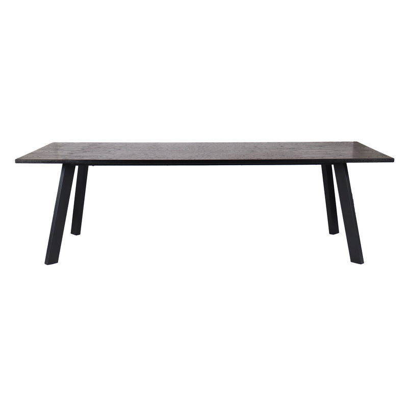 Dino matbord 240x95, ben av svartbetsad ekfanér/metall ben