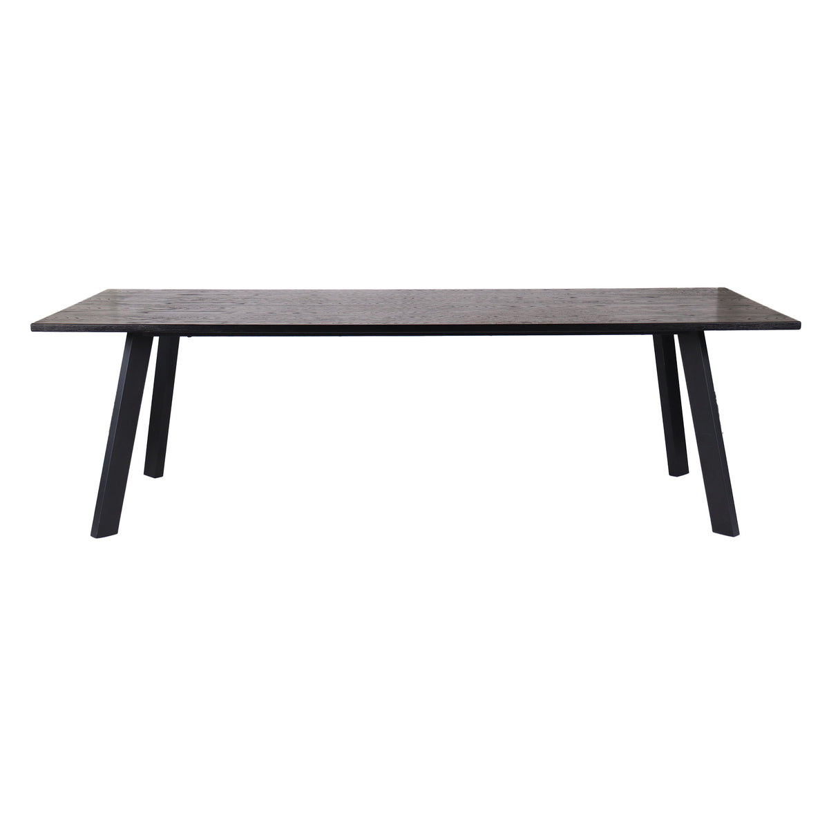 Dino matbord 240x95, ben av svartbetsad ekfanér/metall ben