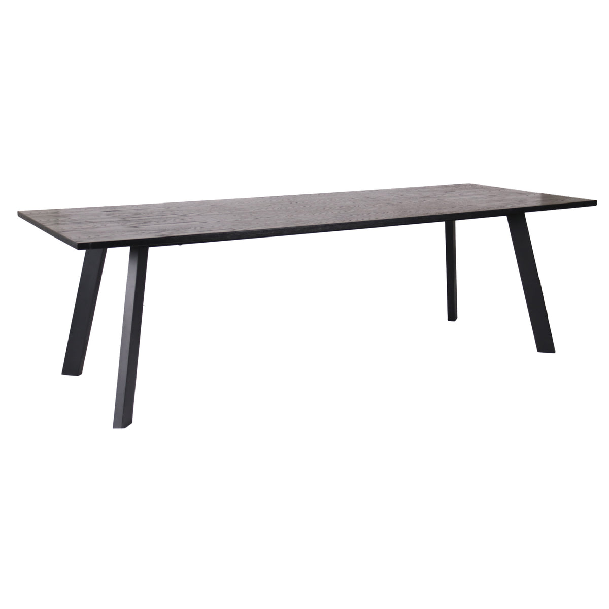 Dino matbord 240x95, ben av svartbetsad ekfanér/metall ben
