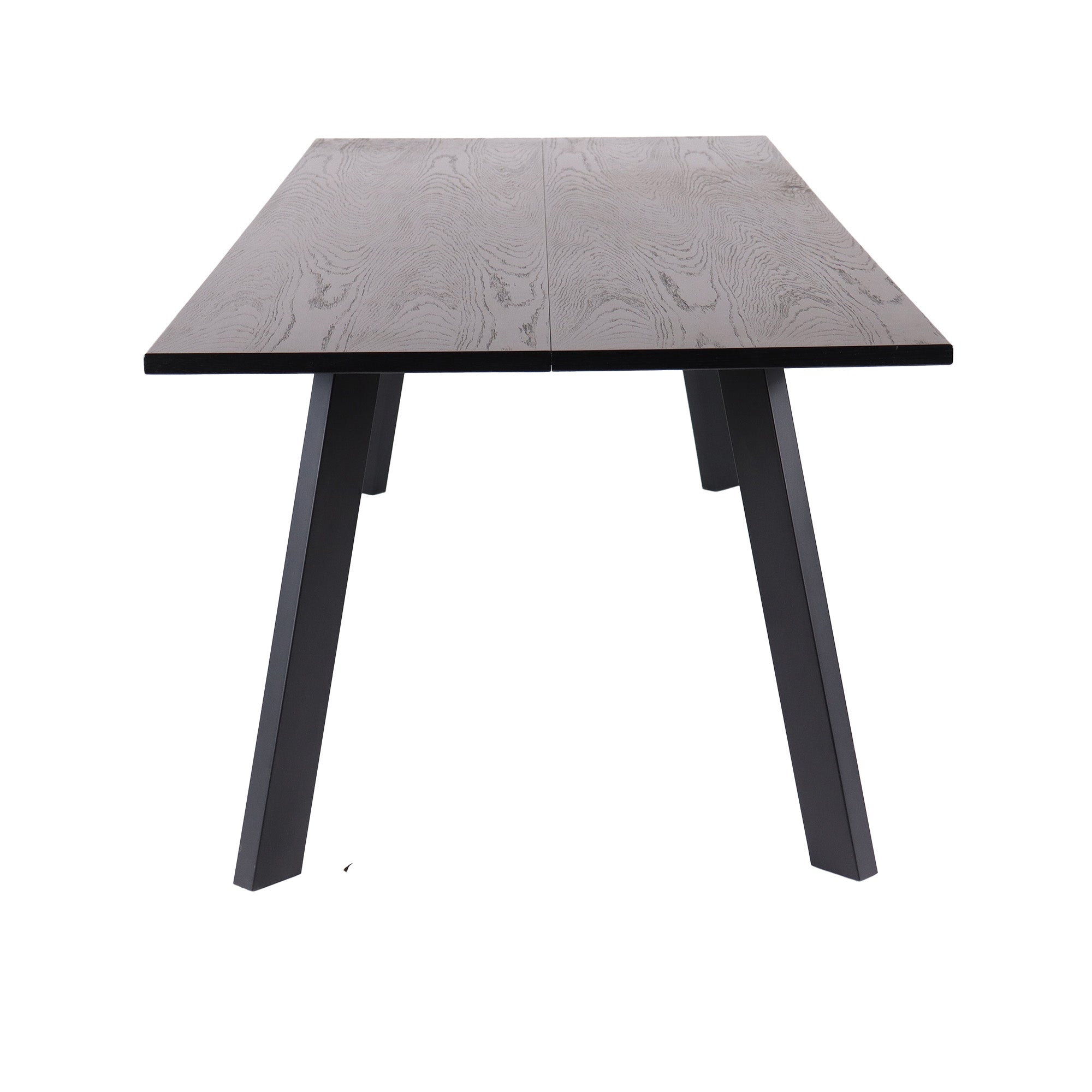 Dino matbord 240x95, ben av svartbetsad ekfanér/metall ben