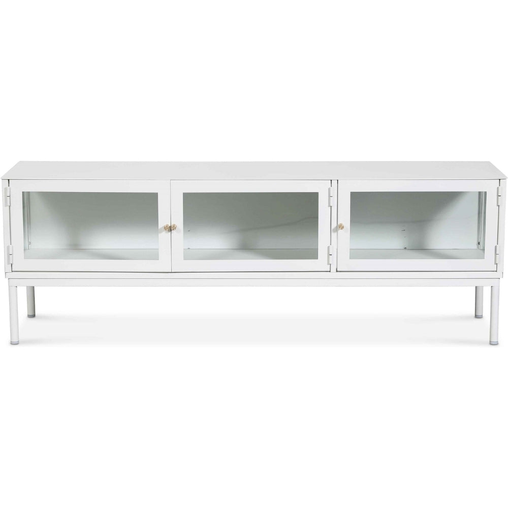 Revel vit mediabänk 150 cm bred