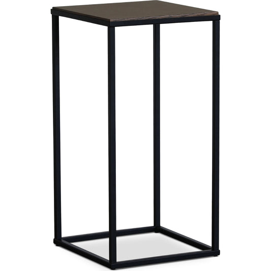 Revel sängbord - Svart / Fishbone brunbetsad ek - Frame
