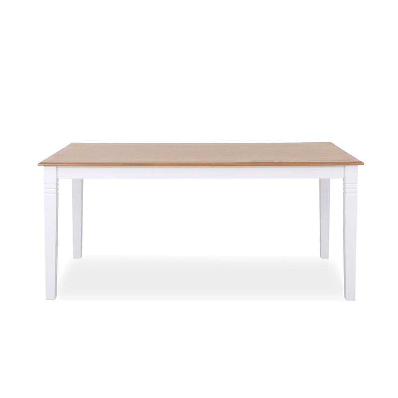 Nidingen matbord 180×90 vit/ek gummiträ