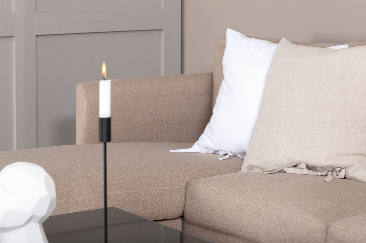 Zoom U- soffa black/brown - Venture Home