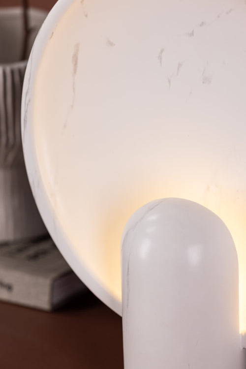 Angers Table Lamp - Light grey / Light Grey marble