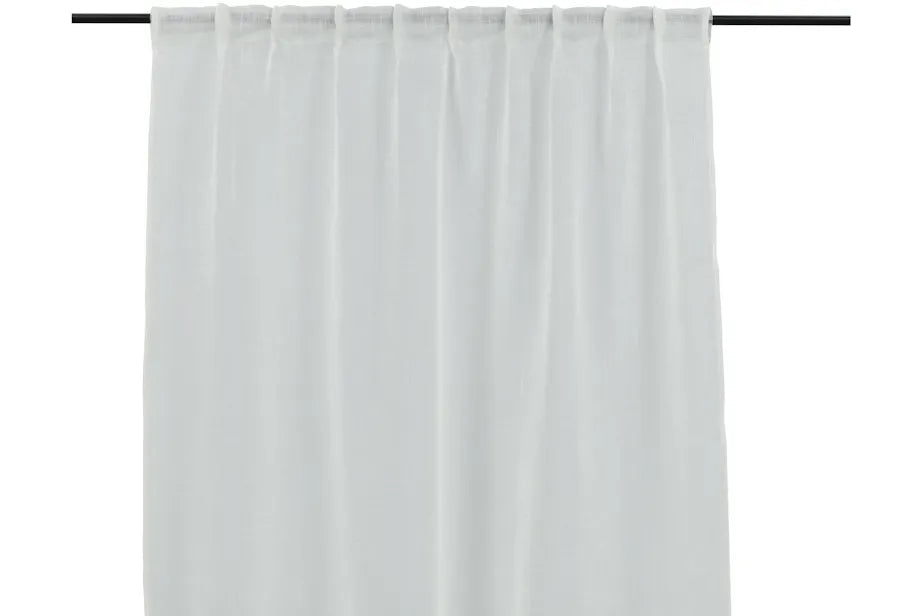 Kaya Curtain Polyester/fake linen - White - 140*240-Multi band
