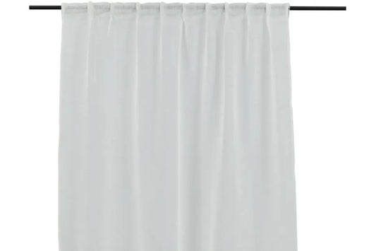 Kaya Curtain Polyester/fake linen - White - 140*240-Multi band