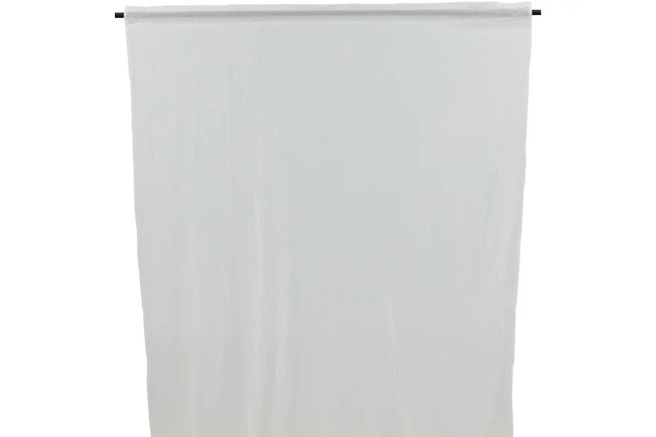 Elena Curtain Polyster/cotton - White - 135*240-Channel