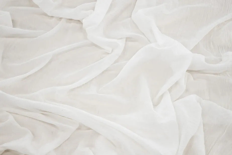 Elena Curtain Polyster/cotton - White - 135*240-Channel