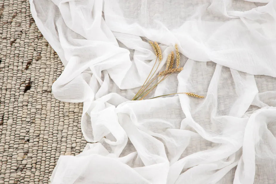 Elena Curtain Polyster/cotton - White - 135*240-Channel