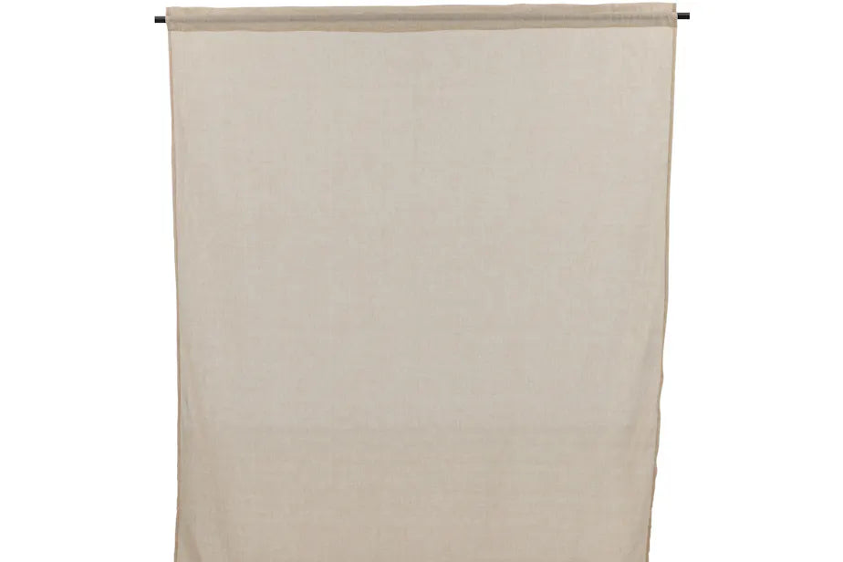 Elena Curtain Polyster/cotton Beige 135*240-Channel