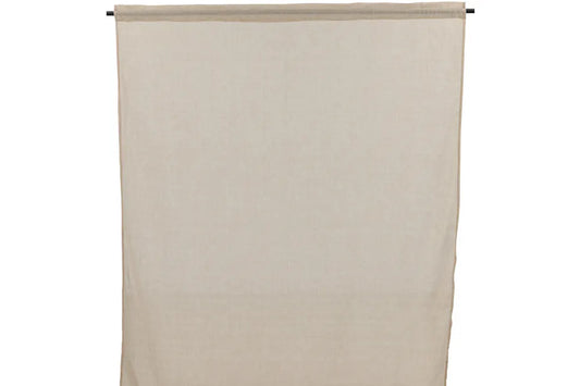 Elena Curtain Polyster/cotton Beige 135*240-Channel