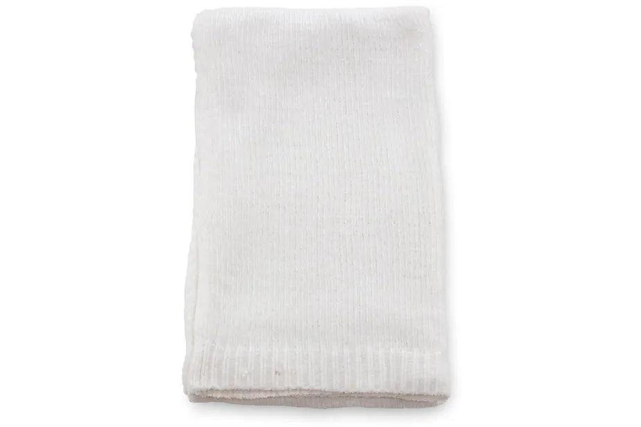 Ally Throw Polyester/shiny chenille - White/130*170