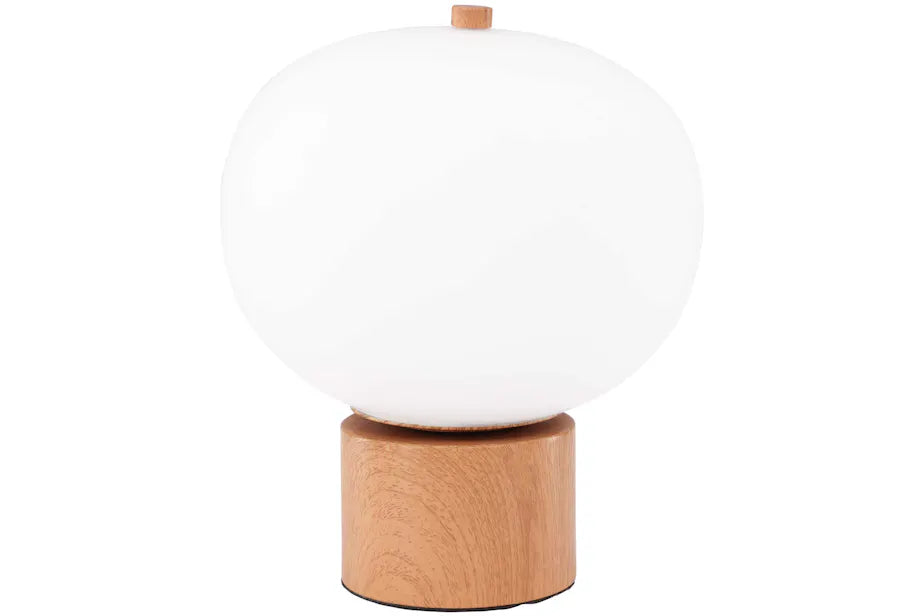 Cholet Table Lamp - Nature / White glass