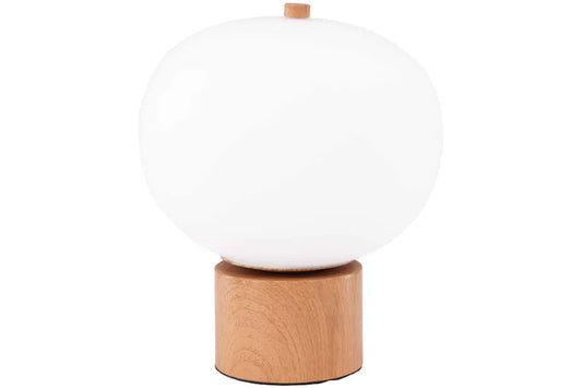 Cholet Table Lamp - Nature / White glass