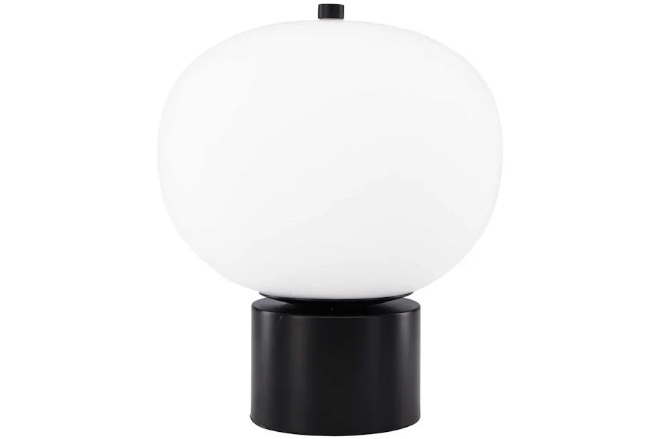 Cholet Table Lamp - Black/White glass