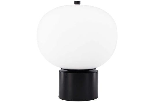 Cholet Table Lamp - Black/White glass