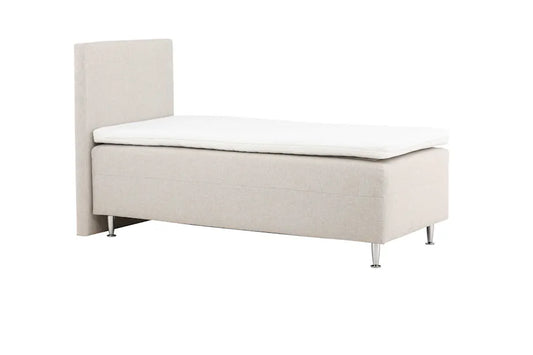 Mesa Säng 90*200 - Matte Silver / Beige